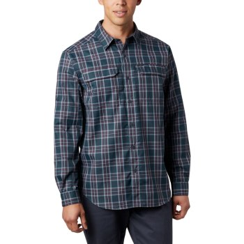 Columbia Muške Košulje - Silver Ridge 2.0 Plaid Long Sleeve Tall Sive | STQA-17296